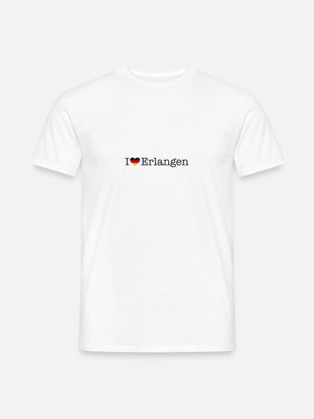 I love Erlangen - Männer T-Shirt - Weiß