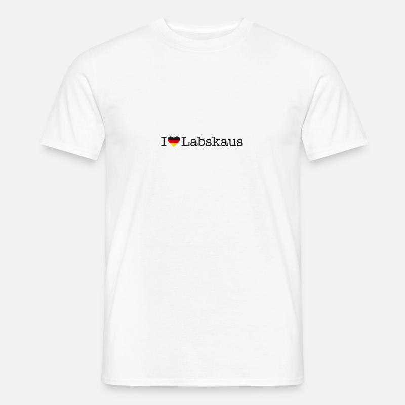 I love Labskaus - Männer T-Shirt - Weiß