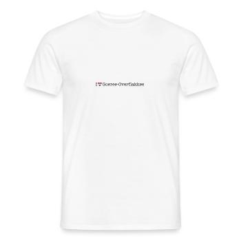 I love Goeree Overflakkee - Men's T-Shirt - white - Front - AI Model Male 178 dark (178cm)
