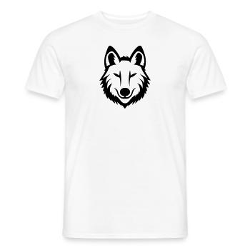 Loup - T-shirt homme - blanc - Devant - AI Model Male 178 dark (178cm)
