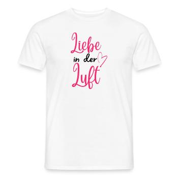 "Liebe in der Luft" Valentinstagsdesign für Paare - Männer T-Shirt - Weiß - Vorne - AI Model Male 178 dark (178cm)