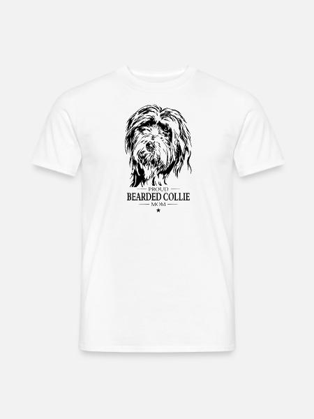 Bearded Collie Mom Hunde Hund Wilsigns - Männer T-Shirt - Weiß
