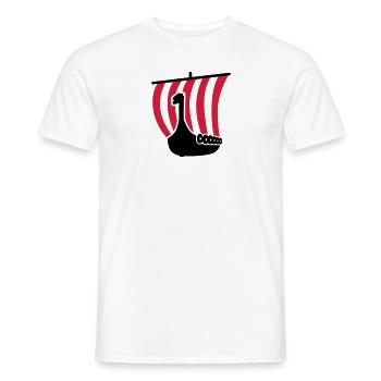 Ship - Men's T-Shirt - white - Front - AI Model Male 178 dark (178cm)