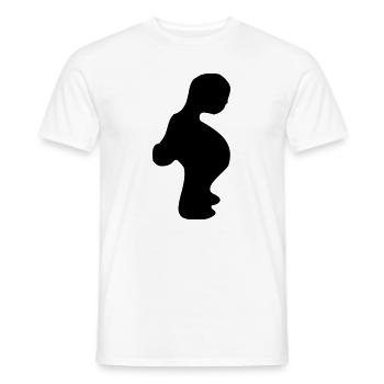 Männchen - Männer T-Shirt - Weiß - Vorne - AI Model Male 178 dark (178cm)