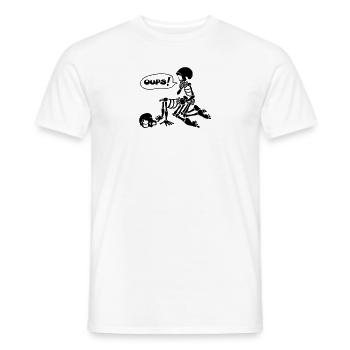 Deux squelettes font l'amour. - T-shirt homme - blanc - Devant - AI Model Male 178 dark (178cm)