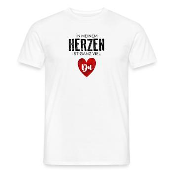 There's a lot of you in my heart - Men's T-Shirt - white - Front - AI Model Male 178 dark (178cm)