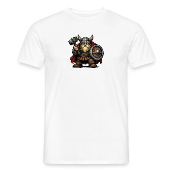 Wikinger Zwerg - Männer T-Shirt - Weiß - Vorne - AI Model Male 178 dark (178cm)