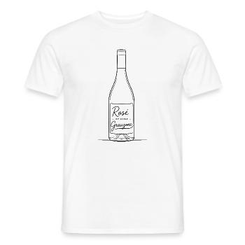 Rosé ist meine Grauzone - Männer T-Shirt - Weiß - Vorne - AI Model Male 178 dark (178cm)