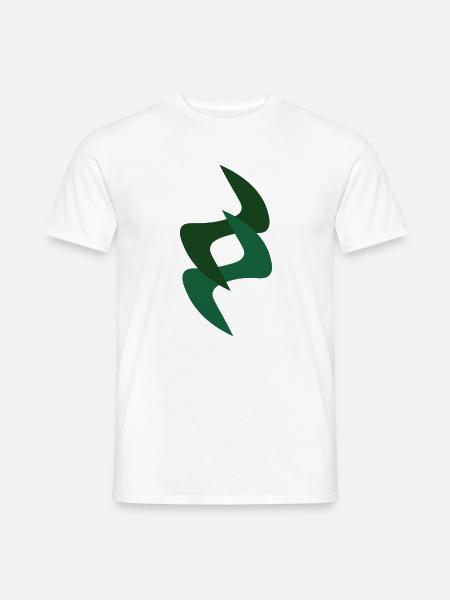 Grünes Blätter-Sinfonie - Männer T-Shirt - Weiß