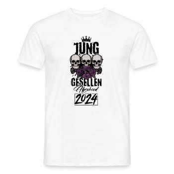 Enterrement de vie de garçon 2024 - T-shirt homme - blanc - Devant - AI Model Male 178 dark (178cm)