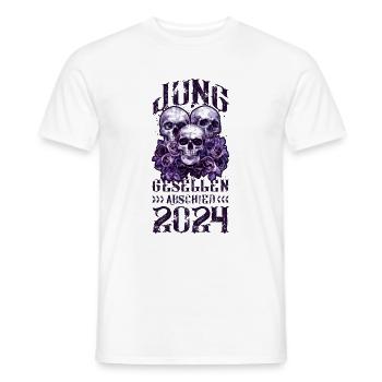 Équipe de l’enterrement de vie de garçon 2024 - T-shirt homme - blanc - Devant - AI Model Male 178 dark (178cm)