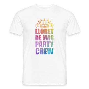 Lloret De Mar Party Crew Dire - T-shirt homme - blanc - Devant - AI Model Male 178 dark (178cm)