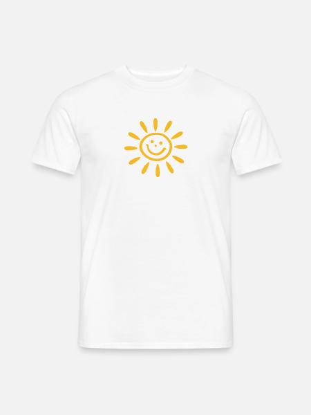 Lustige Sonne, Sommer, Frühling, Urlaub, Reisen - Männer T-Shirt - Weiß