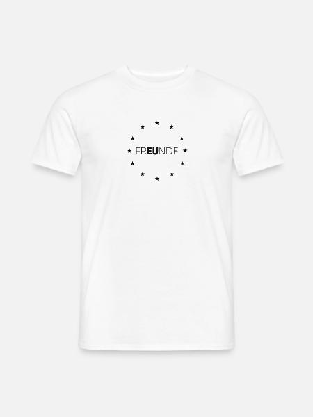 Europäische Union: frEUnde - Männer T-Shirt - Weiß