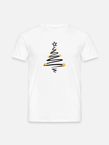 Weihnachten - Weihnachtsbaum - Männer T-Shirt - Weiß