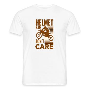 Motorcycle Motocross Bike Racing Motorsport - Men's T-Shirt - white - Front - AI Model Male 178 dark (178cm)