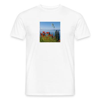 Lake garda - Men's T-Shirt - white - Front - AI Model Male 178 dark (178cm)