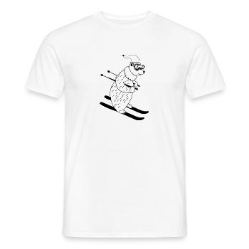 ski baer 01 - Männer T-Shirt - Weiß - Vorne - AI Model Male 178 dark (178cm)