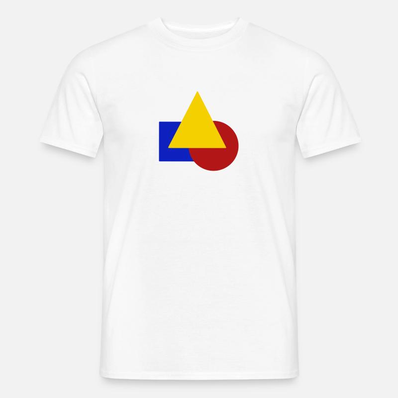 Geometrisch - Männer T-Shirt - Weiß
