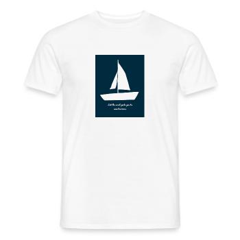 Let the wind guide you to new horizons. - Men's T-Shirt - white - Front - AI Model Male 178 dark (178cm)