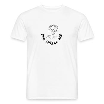 But please Åke - Men's T-Shirt - white - Front - AI Model Male 178 dark (178cm)
