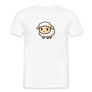 süßes Schaf - Männer T-Shirt - Weiß - Vorne - AI Model Male 178 dark (178cm)
