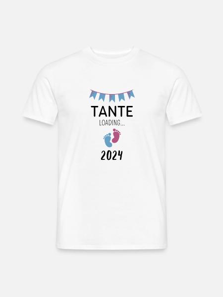 Tante Loading... 2024 - Männer T-Shirt - Weiß