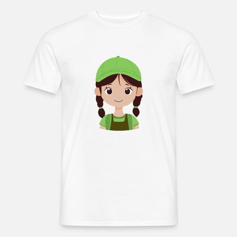 Schülerin Mädel Mädchen - Männer T-Shirt - Weiß