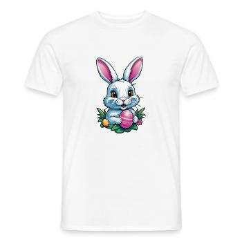 Osterhase - Männer T-Shirt - Weiß - Vorne - AI Model Male 178 dark (178cm)