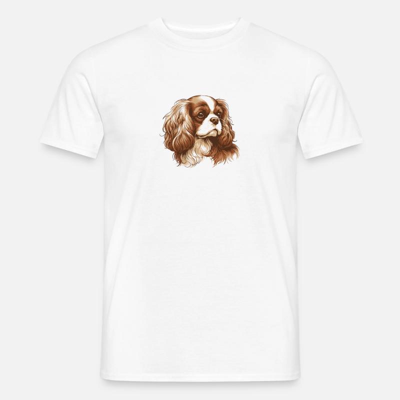 Cavalier King Charles Spaniel - Männer T-Shirt - Weiß