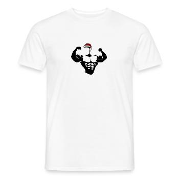 Marry Liftmas! - Männer T-Shirt - Weiß - Vorne - AI Model Male 178 dark (178cm)