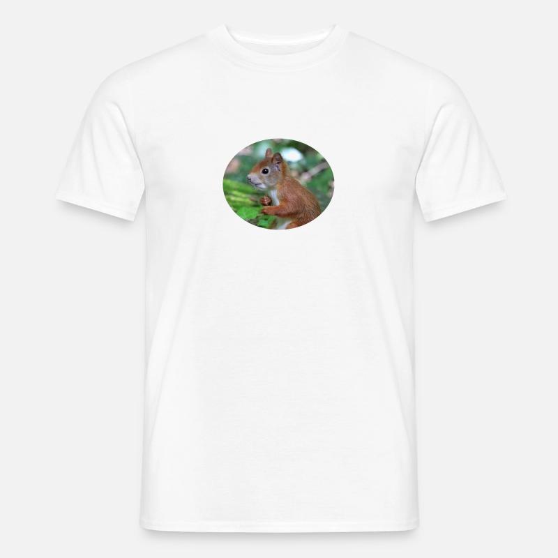 Eichhörnchen, Isibat - Männer T-Shirt - Weiß