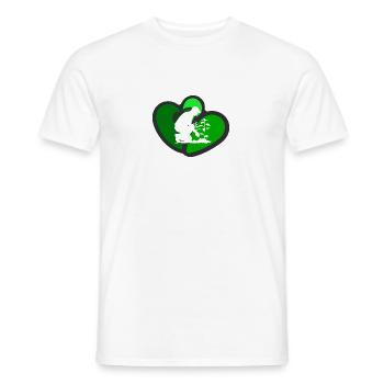 Jardin de jardinier fleuri - T-shirt homme - blanc - Devant - AI Model Male 178 dark (178cm)