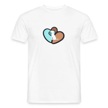 Dressage de chiens Éducateur canin École canine - T-shirt homme - blanc - Devant - AI Model Male 178 dark (178cm)