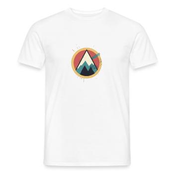 High mountain - T-shirt homme - blanc - Devant - AI Model Male 178 dark (178cm)