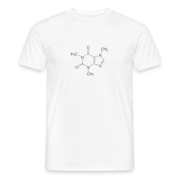 Coffee - Männer T-Shirt - Weiß - Vorne - AI Model Male 178 dark (178cm)