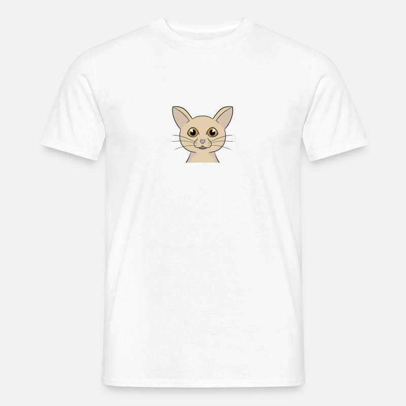 comic katze - Männer T-Shirt - Weiß