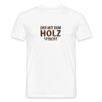 Charpentier Chambres de charpentier Craftsman Bois - T-shirt homme - blanc - Devant - AI Model Male 178 dark (178cm)