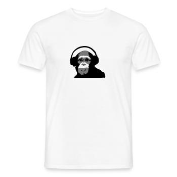 monkey smile - Men's T-Shirt - white - Front - AI Model Male 178 dark (178cm)