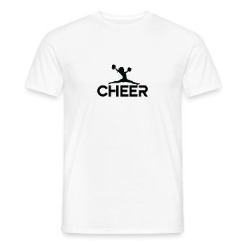 cheerleading Design 3 01 - Männer T-Shirt - Weiß - Vorne - AI Model Male 178 dark (178cm)