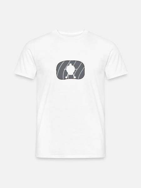 BBQ Grillsaison Gourmet - Männer T-Shirt - Weiß