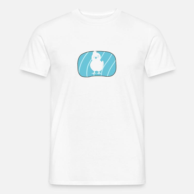 Huhn Federvieh - Männer T-Shirt - Weiß