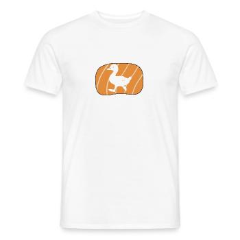 Canard Oie Coin-Caque - T-shirt homme - blanc - Devant - AI Model Male 178 dark (178cm)