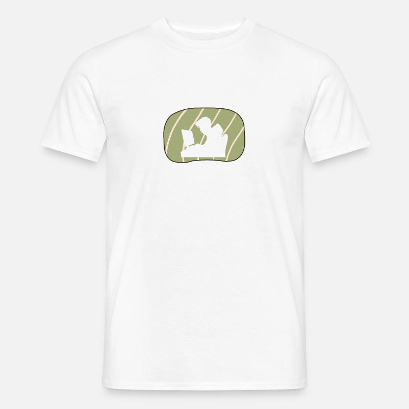 Hacker Cybersecurity Informatiker - Männer T-Shirt - Weiß