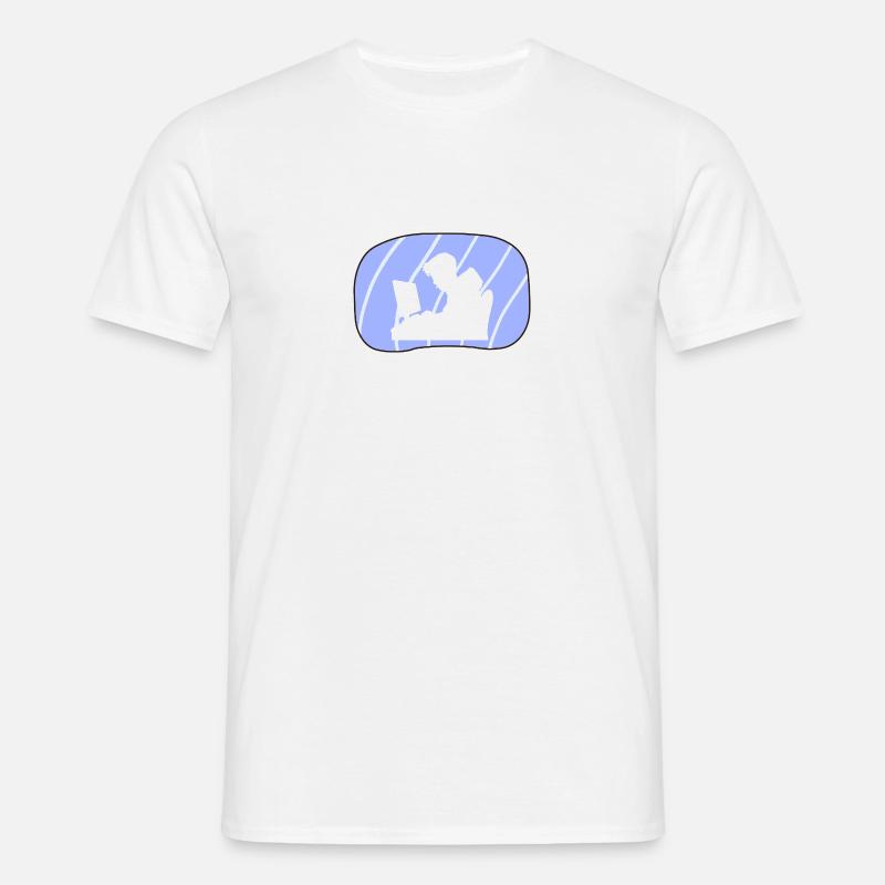 Hacker Hacken Informatiker - Männer T-Shirt - Weiß