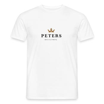 Peters - Men's T-Shirt - white - Front - AI Model Male 178 dark (178cm)
