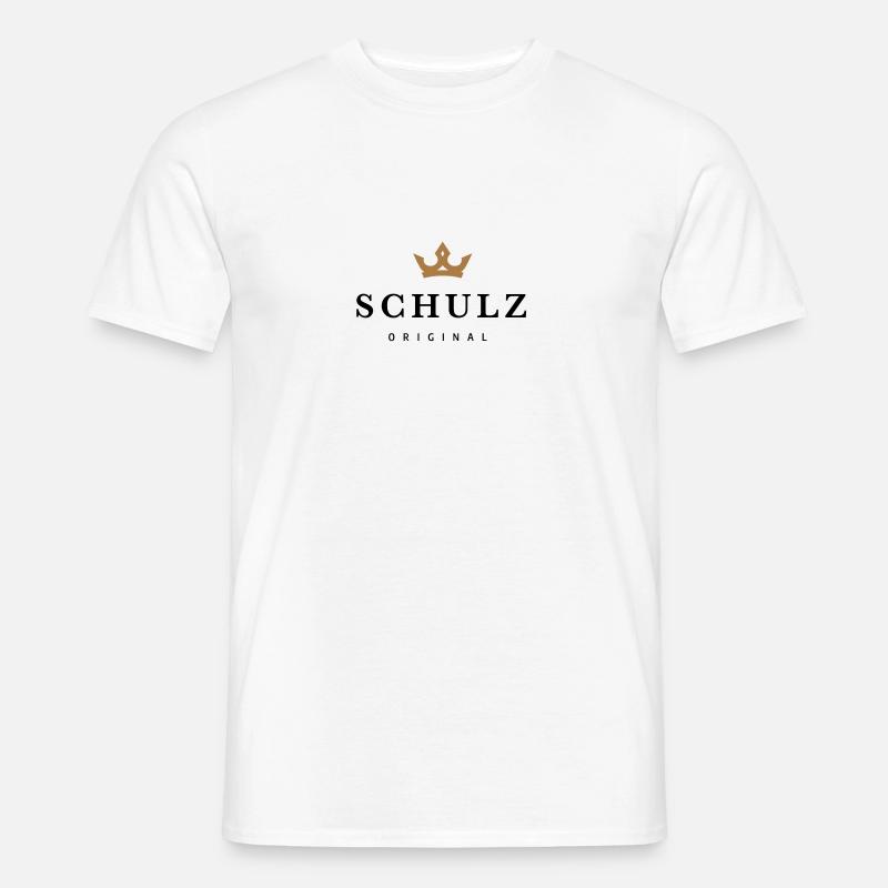 Schulz - Männer T-Shirt - Weiß