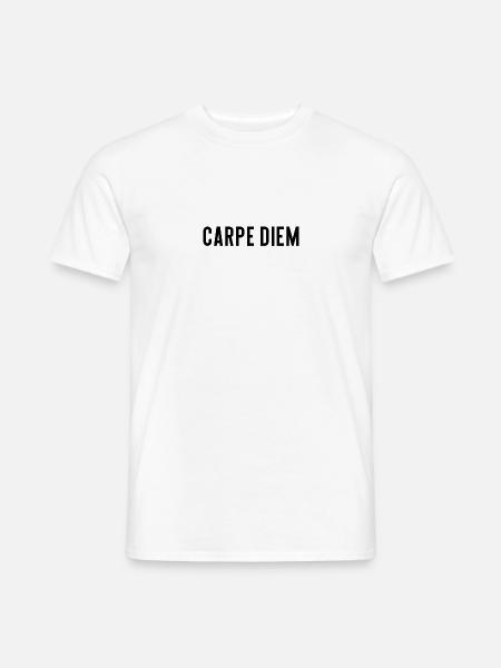 Carpe Diem - Männer T-Shirt - Weiß
