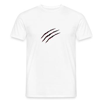sang de griffes - T-shirt homme - blanc - Devant - AI Model Male 178 dark (178cm)