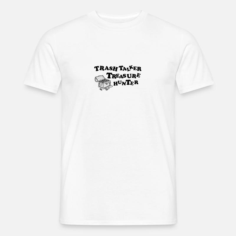 Trash-Talker-Schatzsucher - Männer T-Shirt - Weiß